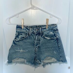 Wild Fable Distressed Denim High Rise Shorts, 2